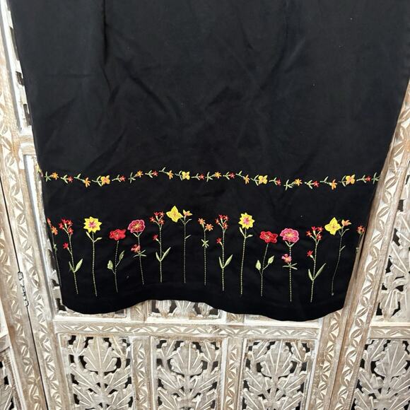 TEDDI Dresses Womens Dress Cotton Sleeveless Floral Embroidered Hem Pockets-14 - Picture 2 of 10